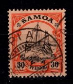 Deutsche Kolonien Samoa 12 gestempelt geprüft Bothe BPP #DFS31