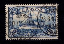 Deutsche Kolonien Samoa 17 gestempelt geprüft Jäschke BPP #DFS41