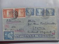 Diverse Philatelie Luftpostbriefe im Briefe Album #MA459