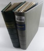 Weltweit Zwei Schwarten mit deut. Gebieten, franz. Kolonien usw. in Binde #MA461