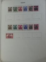 Weltweit Zwei Schwarten mit deut. Gebieten, franz. Kolonien usw. in Binde #MA461