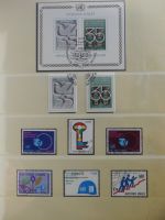 Uno genf 1969-1999 gestempelt besammelt im Lindner T falzlos Vordruck #MA468