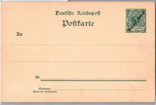 Deutsche Kolonien Marshall-Inseln P 9 als Ganzsache ungelaufen #DGE50