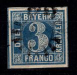 Bayern 2 I b gestempelt tiefst geprüft Brettl BPP #DCC45