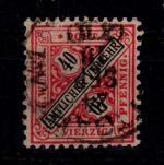 Württemberg 234 II gestempelt Plattenfehler II, tiefst gepr. Winkler BPP #DCC72