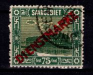 Saargebiet Dienstmarken 10 I gestempelt geprüft Hoffmann BPP #DCC89