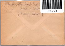 All. Besetzung Baden 36 auf Brief Luftpost Einzelfrankatur #DEU25
