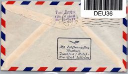 BRD Bund 203, 208 auf Brief Ausland Luftpost #DEU36