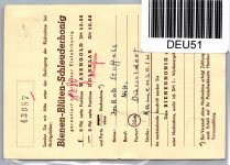 BRD Bund 124 OR auf Postkarte portogerecht #DEU51