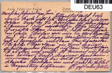 Deutsches Reich 100 im Paar auf Postkarte als Mehrfachfrankatur #DEU63