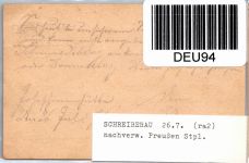Deutsches Reich P 5 als Ganzsache nachverwendeter Preußen Stempel #DEU94