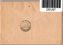Alliierte Besetzung 912,919,921,922POR,929 auf Brief Einschreiben #DEU97