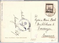 Vatikanstadt 10 auf Postkarte 1933 mit deutscher Zensur #DFU21