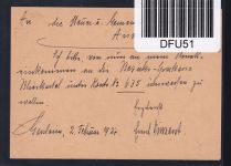 Saargebiet P18, 88 als Ganzsache mit Zusatzfrankatur #DFU51