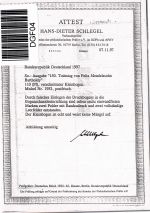 BRD Bund 1953 L postfrisch als Kleinbogen, Attestkopie Schlegel BPP #DGF04