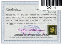 Preußen 4 a gestempelt Befund Flemming, seltener K2 Magdeburg #DGI14