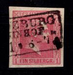 Preußen 10 a gestempelt R 3 "Magdeburger Bahnhof",, tiefst gepr. Flemming #DGI26