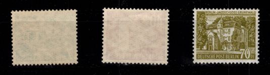 Berlin 121-123 postfrisch Höchstwert tiefst geprüft Schlegel BPP #DGK56