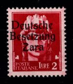 Deutsche Besetzung Zara 12 II postfrisch Befund Brunel VP #DGP52