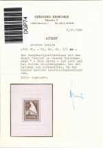 Deutsche Besetzung Vignetten Frankreich Block I/I postfrisch Attest #DGP74