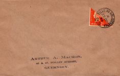 Deutsche Besetzung Guernsey II auf Brief #DGU00
