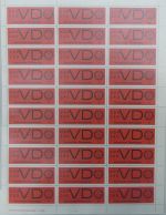 DDR Dienstmarken 3 y DV 1-4 und ohne DV postfrisch VD des ZKD #DFY06