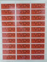 DDR Dienstmarken 3 y DV 1-4 und ohne DV postfrisch VD des ZKD #DFY06