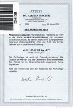 SBZ 187 d P OR postfrisch 4er Block, Attest Ruscher BPP #DHI08