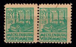 SBZ 39 za postfrisch als Paar, geprüft Zierer BPP #DHJ76