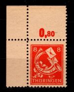 SBZ 96 AX w postfrisch vom Eckrand, geprüft Jasch BPP #DHK86