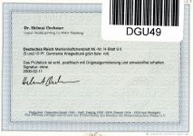 Deutsches Reich HBl. 9 II aa A 0 postfrisch Befund Oechsner, einwandfrei #DGU49