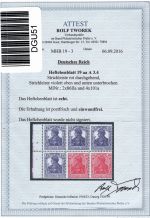 Deutsches Reich HBl. 19 aa A 3.4 postfrisch Attest Tworek, einwandfrei #DGU51