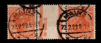 Deutsches Reich KZ 1 gestempelt geprüft Infla Berlin #DGU65