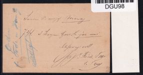 Deutsches Reich P 1 als Ganzsache Hufeisenstempel, geprüft Spalink BPP #DGU98