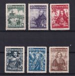 Österreich 567-562 gestempelt teils leicht fleckig #DGV86