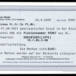 Bizone 4er Block 3 z Pl.-Nr. gestempelt Befund #GJ403
