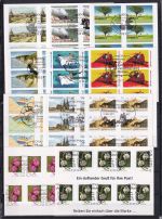 BRD Bund Lot 21x Folienblätter gestempelt nur Euro Werte #DFA03