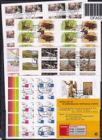 BRD Bund Lot 21x Folienblätter gestempelt nur Euro Werte #DFA03