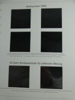 BRD Bund Post-Text 2001-2002 im Post Binder #MA479
