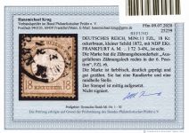 Deutsches Reich 11 FZL gestempelt Befund Krug BPP #OU758
