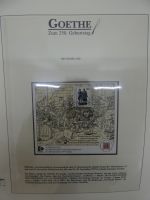 Motiv "Goethe" zum 250. Geburtstag im Lindner-Album #AAA15