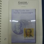 Motiv "Goethe" zum 250. Geburtstag im Lindner-Album #AAA15