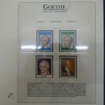 Motiv "Goethe" zum 250. Geburtstag im Lindner-Album #AAA15