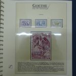 Motiv "Goethe" zum 250. Geburtstag im Lindner-Album #AAA15