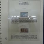 Motiv "Goethe" zum 250. Geburtstag im Lindner-Album #AAA15