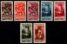 Saargebiet 151-157 postfrisch signiert Ney #DGY88