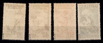 Saargebiet 122-125 postfrisch geprüft Ney BPP #DGY91