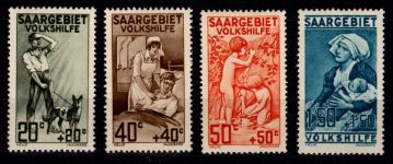 Saargebiet 104-107 postfrisch geprüft Ney BPP #DGY92