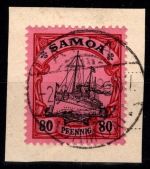 Deutsche Kolonien Samoa 15 gestempelt Vollstempel, geprüft Bothe BPP #DHB37