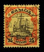 Deutsche Kolonien Samoa 11 gestempelt geprüft Bothe BPP #DHB70